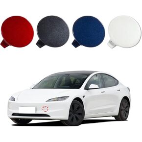 Front Bumper Tow Hook Cover Cap Towing Eye Fit for Tesla Model 3 2024 2025 1818917-00-C(Gray) in Saudi Arabia
