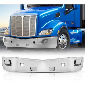 Bumper Assembly w/o Fog Light Hole fit for 2013-2022 Peterbilt 579 Semi Truck Chrome in Saudi Arabia