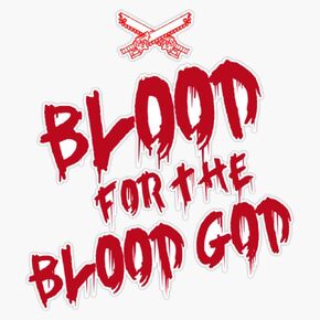 MAGNET Khorne Chaos God Graffetti-Blood For The Blood God ملصق فينيل مغناطيسي لواصق مغناطيسية 5" in Kuwait