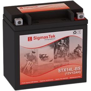 Deka ETX14L Compatible SLA Motorcycle Battery by SigmasTek, STX14L-BS 200CCA in Saudi Arabia