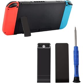 2 Set of Replacement Kickstand Stand Back Shell Holder， Back Bracket for Nintendo Switch Console ，Replacement Kickstand for Nintendo Switch Console-with Screwdriver-Blue in Kuwait