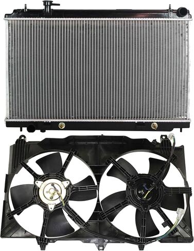 Garage-Pro Kit (1) Radiator, Radiator Cooling Fan Assembly for 2003-2006 Nissan 350Z Automatic/Manual Transmission, Standard Duty Cooling in Saudi Arabia