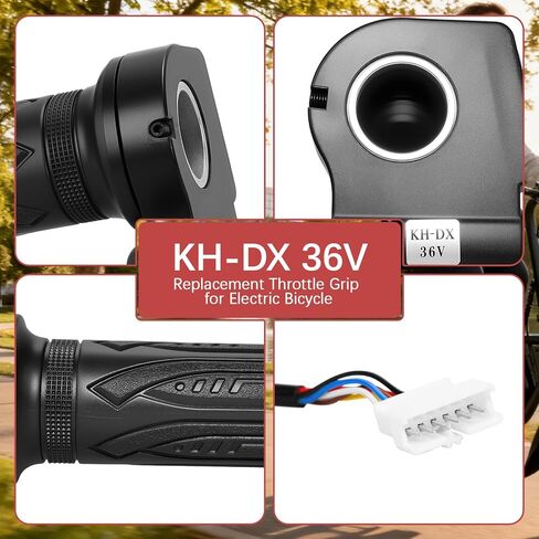 زوج KH-DX 36 فولت مقبض خانق للدراجة الكهربائية مناسب للاستبدال، لـ Jetson Bolt Pro/Atlas/Ancheer وDYU D3F/D2F/C3/C4 Ebike، مع زر التحكم في السرعة وشاشة LCD الجهد in Kuwait