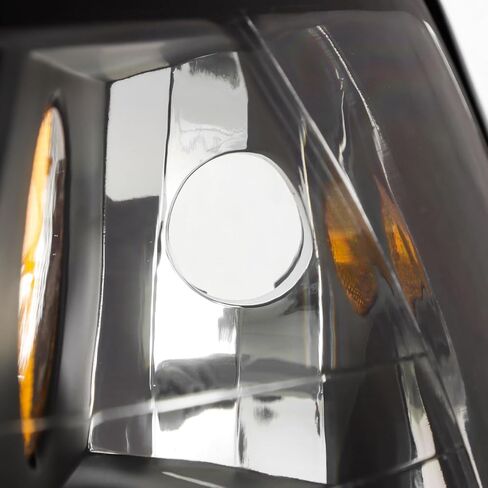 AKKON - Fit 1999 2000 2001 2002 2003 2004 Ford Mustang 99-04 مصابيح أمامية من نوع الهالوجين مع كشافات أمامية LED DRL غطاء أسود طراز OE بديل مباشر in Saudi Arabia