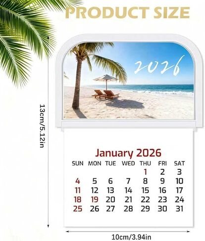 2026 عصا صغيرة على التقويم تقويم لاصق صغير للتقشير واللصق شهريًا لبطاقات العمل على جدار السيارة والشاحنات والكمبيوتر المحمول والثلاجة والمكتب المنزلي (5، الكنيسة) in Saudi Arabia
