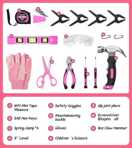 118-Piece Hand Tool Set, Tool Kit with Storage Bag for DIY Building and Woodworking, Tool Set-118 Piece in Saudi Arabia