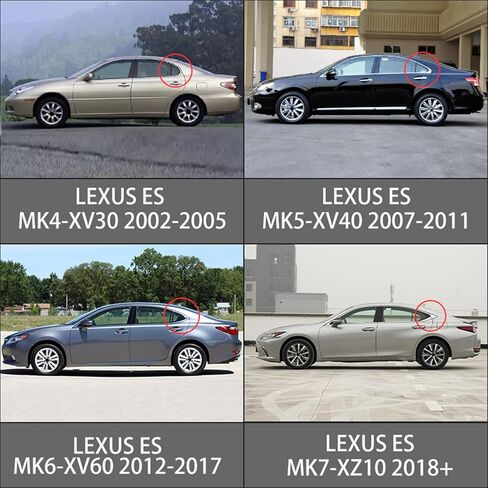واقيات نافذة السيارة من Rain Guard متوافقة مع Lexus ES250/300h/350 【MK7-XZ10 2019-2025】، أقنعة تثبيت خارجية، عاكسات جانبية تلقائية للنوافذ، ملحقات السيارة - مع شرائط ساطعة in Saudi Arabia
