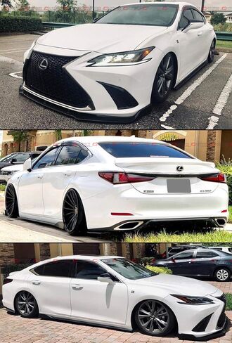 VIP Smoke Tinted Chrome Trim Clip-on Window Visor Rain Guard Deflector Replacement Compatible for 2019-2024 Lexus ES250 ES300h ES350 in Saudi Arabia