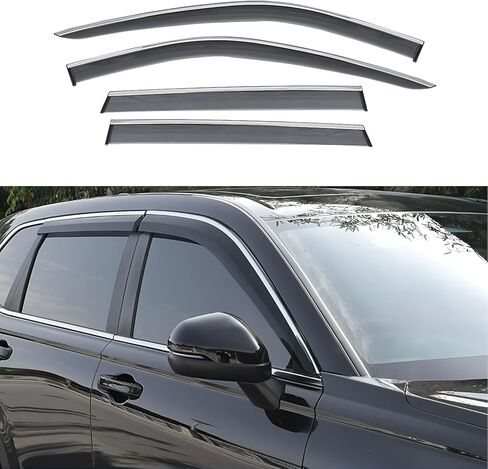Window Visors Rain Guards for Honda 11th Gen Civic 2022 2023 2024 2025 All Weather Durable Vent Window Visors,Window Wind Deflectors Vent Shades for Civic - 4pcs in Saudi Arabia