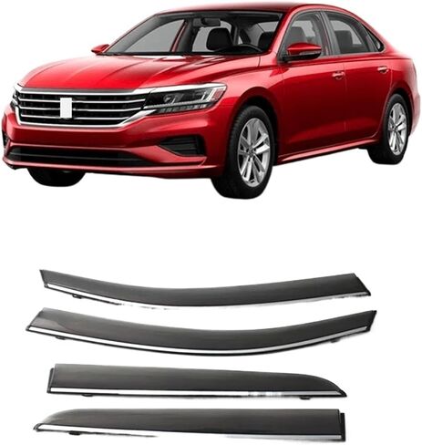 منحرف النافذة الجانبية، متوافق مع VW Passat MK2 2019-2023 2024 واقي المطر من الشمس حاجب النافذة حاجب الرياح in Saudi Arabia