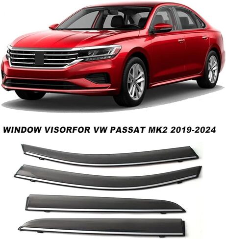 منحرف النافذة الجانبية، متوافق مع VW Passat MK2 2019-2023 2024 واقي المطر من الشمس حاجب النافذة حاجب الرياح in Saudi Arabia