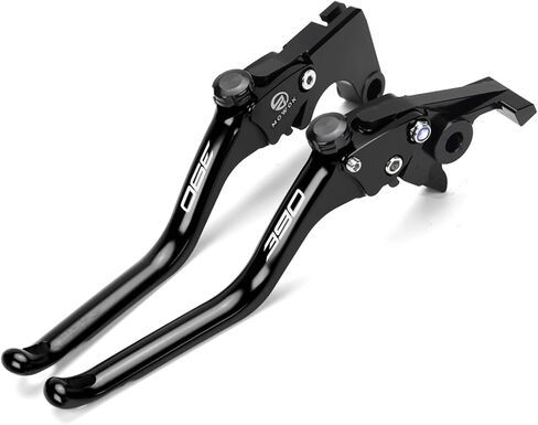 رافعة فرامل القابض للدراجة النارية باستخدام الحاسب الآلي متوافقة مع 2023 390 Adventure DUK 390 RC390 2013-2023 مقبض رافعات الفرامل (أسود، 390) in Saudi Arabia