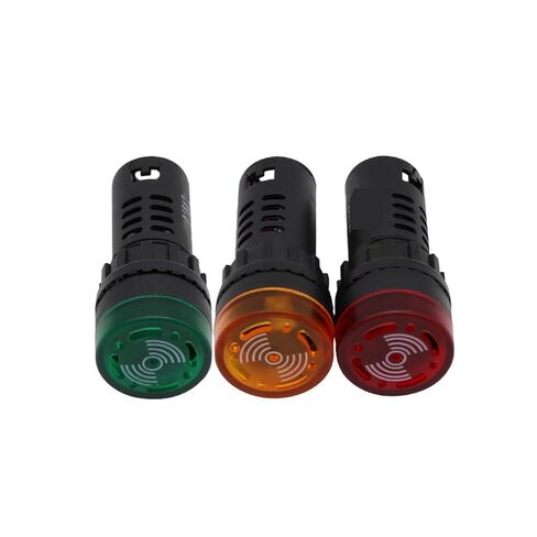 فلاش أحمر AD16-22SM مع فتحة تثبيت ضوء مؤشر صفارة الصوت 22mm12v24v220v(AD16-22SM/24vGreen) in Kuwait