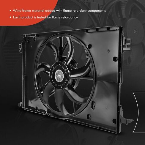 A-Premium Engine Radiator Cooling Fan Assembly with Brushless Motor Compatible with Select Toyota Models - RAV4 2019-2022 2.5L, Venza 2021-2024 2.5L, Crown 2023-2025 2.5L in Saudi Arabia