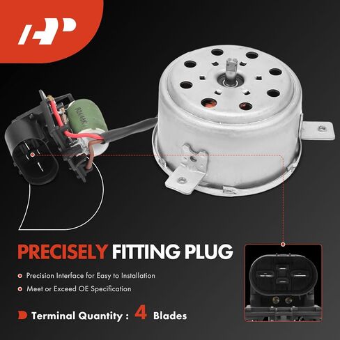 A-Premium Engine Radiator Cooling Fan Motor Compatible with Chevrolet Models - Sonic 2012-2020, 1.4L, Automatic transmission - Replace# 95018604 in Saudi Arabia