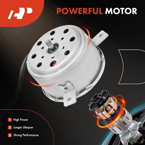 A-Premium Engine Radiator Cooling Fan Motor Compatible with Chevrolet Models - Sonic 2012-2020, 1.4L, Automatic transmission - Replace# 95018604 in Saudi Arabia