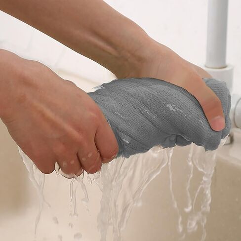 10PCS Grey Microfiber Cleaning Cloth, 9.85"x9.85": Ultra - Absorbent, Ideal for Car Wash and Home Cleaning in Saudi Arabia