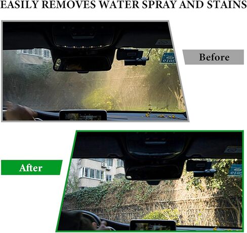 Car Windshield Cleaner Tool, Detachable Car Window Cleaner with Aluminum Extendable Handle & 2 Reusable Cloth Pads, Washable Vehicle Windshield Cleaning Wand for Exterior (Gray) in Saudi Arabia
