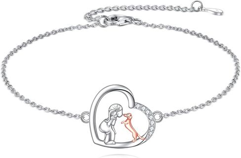 Greyhound Whippet Bracelet 925 Sterling Silver Greyhound Jewelry Gifts for Women in Saudi Arabia