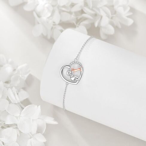 Greyhound Whippet Bracelet 925 Sterling Silver Greyhound Jewelry Gifts for Women in Saudi Arabia