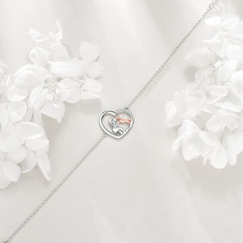 Greyhound Whippet Bracelet 925 Sterling Silver Greyhound Jewelry Gifts for Women in Saudi Arabia