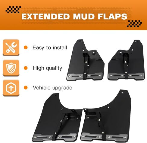 Mud Flaps Compatible with Toyota Land Cruiser 250 1958 Prado J250 LC250 2025 2024 Front & Rear Mud Guard Splash Guards in Saudi Arabia
