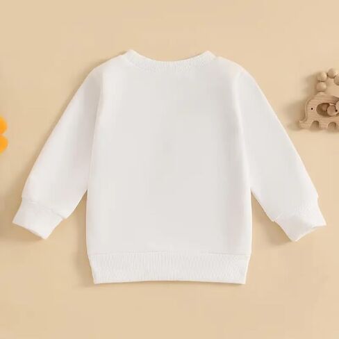 Toddler Christmas Sweatshirt Baby Girl Boy Snowman Face Long Sleeve Pullover Tops in Kuwait