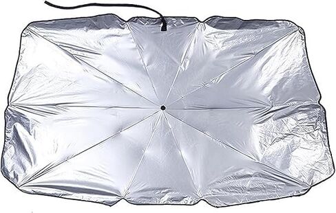 Foldable Car Windshield Sunshade, Sedan SUV Car Windshield Sunshade, UV Protection and Insulation Foldable Sunshade, Easy to Store and Use (50X 26 Inches) in Saudi Arabia
