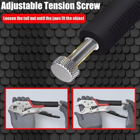 5-Inch Locking Pliers, Curved Jaw Locking Pliers Integrated Wire Cutter, Fit for Clamping Twisting in Saudi Arabia