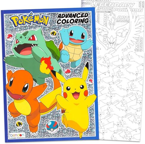 Pokemon Gel Pen Set for Kids - Bundle with 20 Colorful Gel Pens, Plus Coloring Book, More | Pokemon Party Favors and Activity Set for Kids in Saudi Arabia