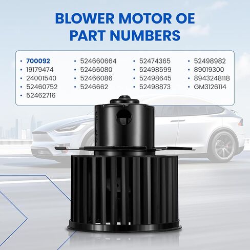 HVAC Blower Motor 700242 Compatible with 2005-2010 Chevy Cobalt、2006-2011 Chevy HHR、2007-2009 Pontiac G5,Heater Blower AC Fan for 15-81101, 25776197, 75778, GM3126132, PM9290 A/C Blower Motor in Kuwait