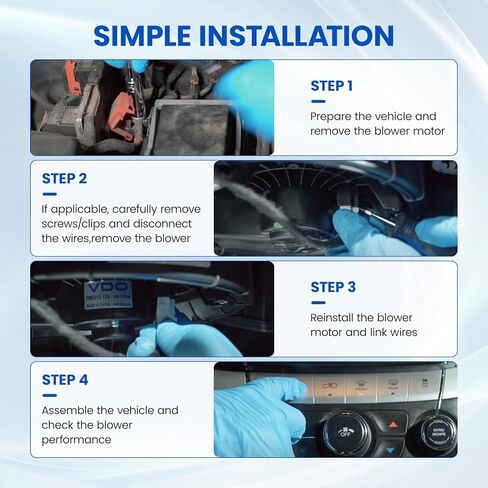 HVAC Blower Motor 700242 Compatible with 2005-2010 Chevy Cobalt、2006-2011 Chevy HHR、2007-2009 Pontiac G5,Heater Blower AC Fan for 15-81101, 25776197, 75778, GM3126132, PM9290 A/C Blower Motor in Kuwait