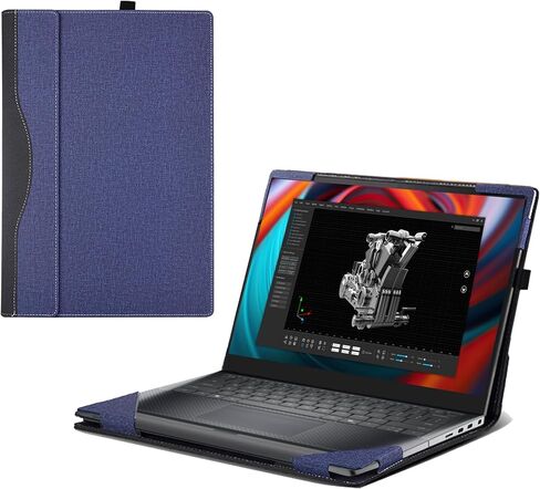 غطاء الكمبيوتر المحمول لجهاز الكمبيوتر المحمول Dell Precision 5490 Workstation (2024) | حافظة شاملة مقاس 14 بوصة من جلد البولي يوريثان بغطاء للجيب الداخلي مقاس 14 بوصة (رمادي داكن) in Saudi Arabia