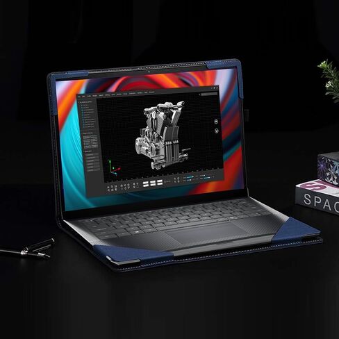 غطاء الكمبيوتر المحمول لجهاز الكمبيوتر المحمول Dell Precision 5490 Workstation (2024) | حافظة شاملة مقاس 14 بوصة من جلد البولي يوريثان بغطاء للجيب الداخلي مقاس 14 بوصة (رمادي داكن) in Saudi Arabia