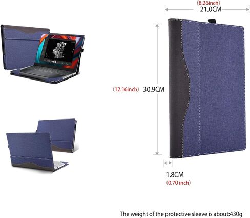 غطاء الكمبيوتر المحمول لجهاز الكمبيوتر المحمول Dell Precision 5490 Workstation (2024) | حافظة شاملة مقاس 14 بوصة من جلد البولي يوريثان بغطاء للجيب الداخلي مقاس 14 بوصة (رمادي داكن) in Saudi Arabia