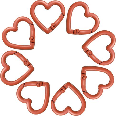 uxcell Heart-Shaped Spring Snap Clip Keyrings Trigger Buckle Hook in Saudi Arabia