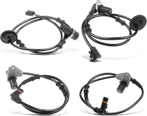 A-Premium Front and Rear ABS Wheel Speed Sensor Compatible with Mercedes-Benz Models - E300 1996-1999, E320 1996-2003, E420 1997, E430 1998-2002, E55 AMG 1999-2002, 4-PC Set, # 2105409008, 2105409108 in Saudi Arabia