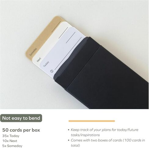 muso wood Daily To Do List Planner with Walnut Stand - 100 To Do List Cards - Undated Daily Planner Notepad for Desk Accessories and Supplies, Enhanced Productivity, Work Office Accessories in Saudi Arabia