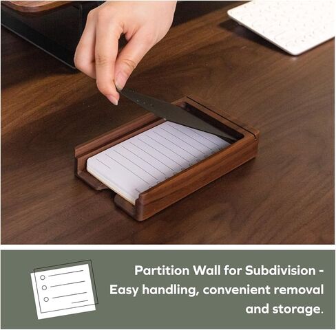 muso wood Daily To Do List Planner with Walnut Stand - 100 To Do List Cards - Undated Daily Planner Notepad for Desk Accessories and Supplies, Enhanced Productivity, Work Office Accessories in Saudi Arabia