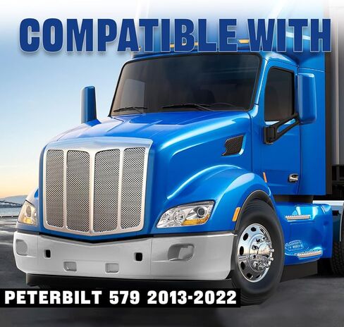 Bumper Assembly w/o Fog Light Hole fit for 2013-2022 Peterbilt 579 Semi Truck Chrome in Saudi Arabia