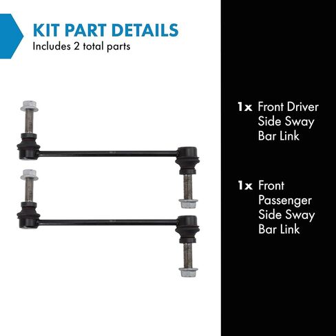 TRQ Front Sway Bar Stabilizer Link Set السائق والراكب الجانب متوافق مع 2020-2023 Ford Explorer Police Interceptor Utility in Saudi Arabia