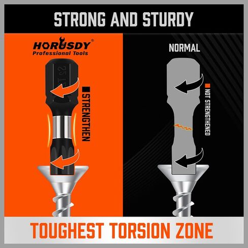 HORUSDY Impact Torx Bit Set, 36-Piece Tamper-Proof Star Bit Set (T5-T40) for Impact Driver, Tamper-Resistant Fastener Star Drive Bit, S2 Steel, 1" & 2.3" Long, with Storage Box in Kuwait