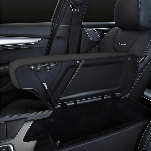 AOMSAZTO Console Covers for 2020 2021 2022 2023 2024 Cadillac CT5 Armrest Covers for Cadillac CT5 Black with Black Stiches in Saudi Arabia