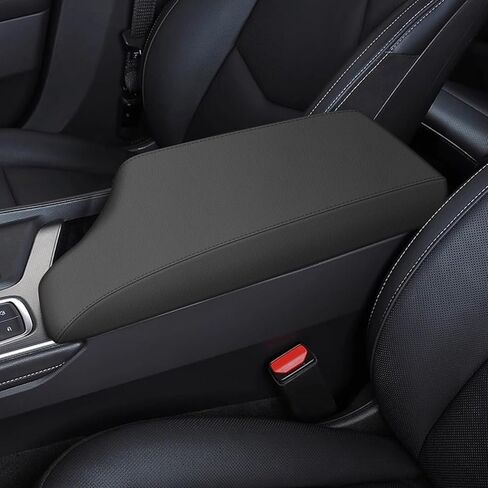 AOMSAZTO Console Covers for 2020 2021 2022 2023 2024 Cadillac CT5 Armrest Covers for Cadillac CT5 Black with Black Stiches in Saudi Arabia