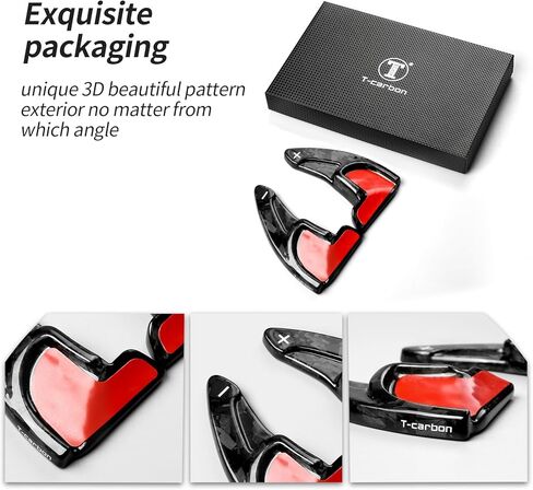 T-carbon Shifter Paddle Extension Fits Dodge Challenger Charger Durango 2024;Carbon Fiber Steering Wheel Paddle Shifter Cover Fits Chrysler and Jeep Grand Cherokee 2023 Gear Shift Trim Accessories in Saudi Arabia