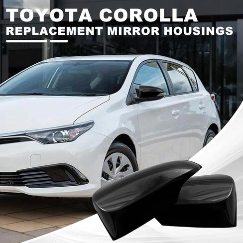 زوج واحد من أغطية المرايا الجانبية البديلة لسيارة Toyota Corolla Sedan 2014-2019 بدون إشارة الانعطاف للجانب الأيسر والأيمن OE 8794502410C0، 8791502410C0 (أبيض لؤلؤي) in Kuwait