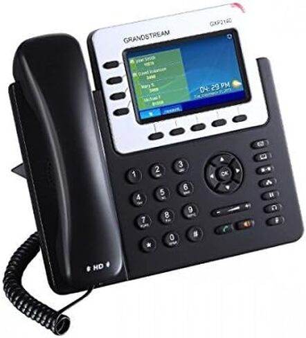 هاتف Grandstream Enterprise IP GS-GXP2140 (شاشة ملونة 4.3 بوصة، POE، مصدر الطاقة غير متضمن) (متجدد) in Saudi Arabia