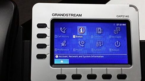 هاتف Grandstream Enterprise IP GS-GXP2140 (شاشة ملونة 4.3 بوصة، POE، مصدر الطاقة غير متضمن) (متجدد) in Saudi Arabia
