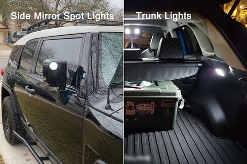 8 Piece 6000K White FJ Cruiser LED Interior Light Kit Package Replacement for Toyota FJ Cruiser 2007 2008 2009 2010 2011 2012 2013 2014, with Placement Diagram and Install Tool in Saudi Arabia