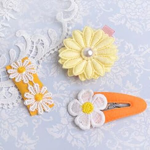 Spring pink hairclip gift set (4pcs/pack) all made in Korea. girl's gift set, snap clip, barretta clip, baby pin, children's hair accessory in Saudi Arabia